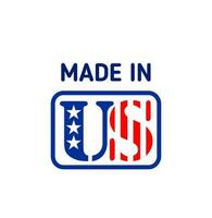 Made in USA label, United States of America stamp vector