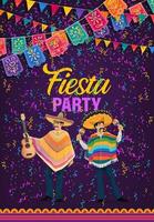 Mexican holiday fiesta party of Cinco de Mayo vector