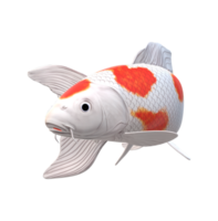 koi Carp Fish isolated on a Transparent Background png