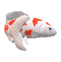 koi carpe poisson isolé sur une transparent Contexte png