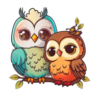 Cute Stickers Owls png