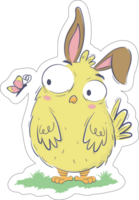 easter chick stickers png