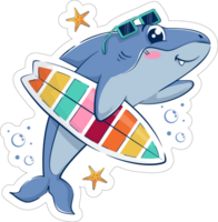 shark stickers quotes design png