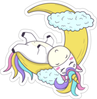 Unicorn stickers cartoon png