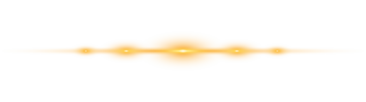 Gelb horizontal Linse Fackeln. Laser- Balken, horizontal Licht Strahlen. schön Licht Fackeln. glühend Streifen auf transparent Hintergrund. glühend Streifen. leuchtend abstrakt funkelnd. Laser- Balken. png