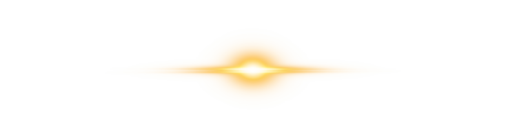 Yellow horizontal lens flares. Laser beams, horizontal light rays. Beautiful light flares. Glowing streaks on transparent background. Glowing stripes. Luminous abstract sparkling. Laser beams. png