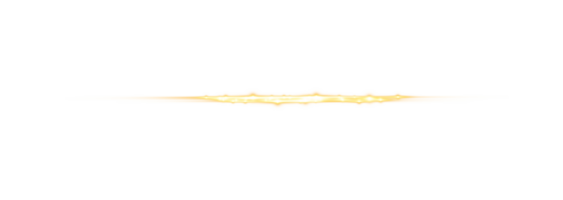 Gelb horizontal Linse Fackeln. Laser- Balken, horizontal Licht Strahlen. schön Licht Fackeln. glühend Streifen auf transparent Hintergrund. glühend Streifen. leuchtend abstrakt funkelnd. Laser- Balken. png