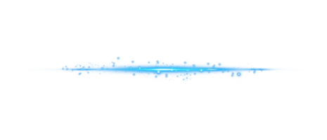 Blau horizontal Linse Fackeln. Laser- Balken, horizontal Licht Strahlen. schön Licht Fackeln. glühend Streifen auf transparent Hintergrund. glühend Streifen. Laser- Balken. Funken und Sterne. png. png