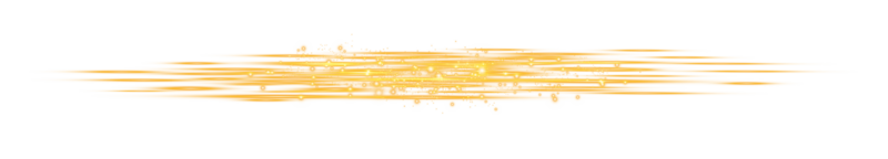 Jaune horizontal lentille fusées éclairantes. laser poutres, horizontal lumière des rayons. laser poutres. des étincelles et étoiles. png. png