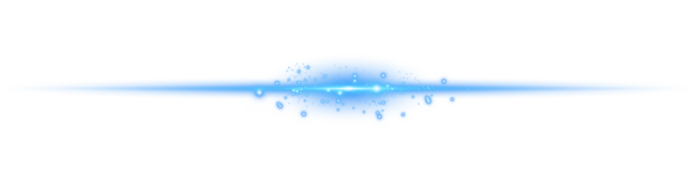 Blau horizontal Linse Fackeln. Laser- Balken, horizontal Licht Strahlen. schön Licht Fackeln. glühend Streifen auf transparent Hintergrund. glühend Streifen. leuchtend abstrakt funkelnd. Laser- Balken. png