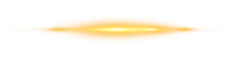 Yellow horizontal lens flares. Laser beams, horizontal light rays. Laser beams. Sparks and stars. PNG. png