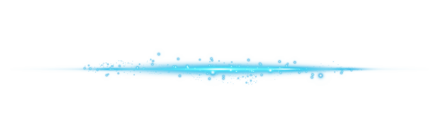 Blau horizontal Linse Fackeln. Laser- Balken, horizontal Licht Strahlen. schön Licht Fackeln. glühend Streifen auf transparent Hintergrund. glühend Streifen. Laser- Balken. Funken und Sterne. png. png