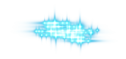 Blau horizontal Linse Fackeln. Laser- Balken, horizontal Licht Strahlen. schön Licht Fackeln. glühend Streifen auf transparent Hintergrund. glühend Streifen. Laser- Balken. Funken und Sterne. png. png