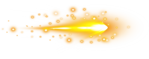 Gelb horizontal Linse Fackeln. Laser- Balken, horizontal Licht Strahlen. schön Licht Fackeln. glühend Streifen auf transparent Hintergrund. glühend Streifen. leuchtend abstrakt funkelnd. Laser- Balken. png