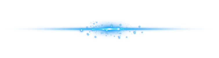 Blau horizontal Linse Fackeln. Laser- Balken, horizontal Licht Strahlen. schön Licht Fackeln. glühend Streifen auf transparent Hintergrund. glühend Streifen. Laser- Balken. Funken und Sterne. png. png