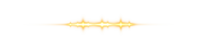 Gelb horizontal Linse Fackeln. Laser- Balken, horizontal Licht Strahlen. schön Licht Fackeln. glühend Streifen auf transparent Hintergrund. glühend Streifen. leuchtend abstrakt funkelnd. Laser- Balken. png