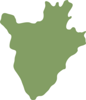 dibujo a mano alzada del mapa de burundi. png