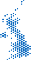 Hexagon gestalten von England Karte. png