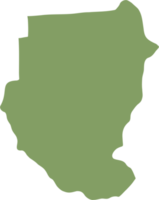 scarabocchio a mano libera disegno di Sudan carta geografica. png