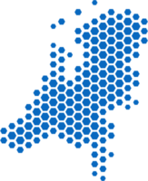 Hexagon gestalten von Niederlande Karte. png