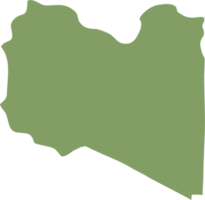 dibujo a mano alzada del mapa de libia. png