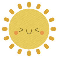 schattig zonneschijn karakter png