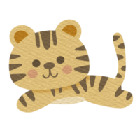 Cute tiger characters png