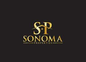 SP logo design vector icon symbol luxury