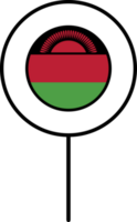 Malawi flag circle pin icon. png