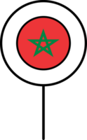 Morocco flag circle pin icon. png