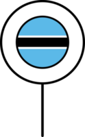 Botswana Flagge Kreis Stift Symbol. png