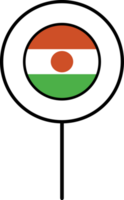 Niger flag circle pin icon. png