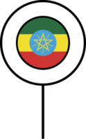 Ethiopie drapeau cercle épingle icône. png