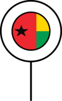 Guinea Bissau bandera circulo alfiler icono. png