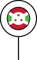 Burundi bandera circulo alfiler icono. png