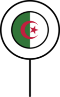 Algérie drapeau cercle épingle icône. png