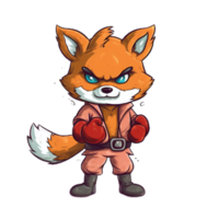 Foxy Fun Delightful Illustration of a Cute Cartoon Fox png