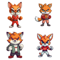 Adorable Cartoon Delight  Cute Cartoon Fox Illustration png