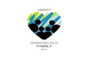 happy family day,vector illustration vector