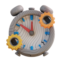 3d ilustración de hora administración png