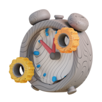 3d ilustración de hora administración png