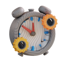 3d ilustración de hora administración png