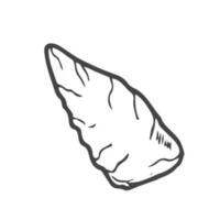 Doodle Primitive tool. Stone age concept. Doodle style vector