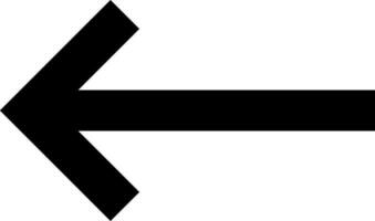 flecha izquierda icono vector