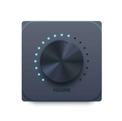 Music sound volume knob button icon, audio control