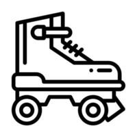 roller skate line style icon, vector icon can be used for mobile, ui, web