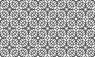 Abstract floral, lace, trim seamless pattern. Repeating pattern with floral elements and ornaments. Line art design, mandala pattern. vector