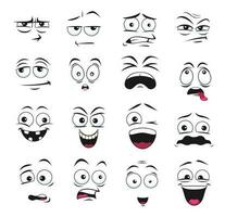 Face expression isolated vector emoticons icons