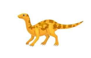 Cartoon mussaurus dinosaur isolated dino character vector