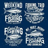 Fishing sport t-shirt print vector templates